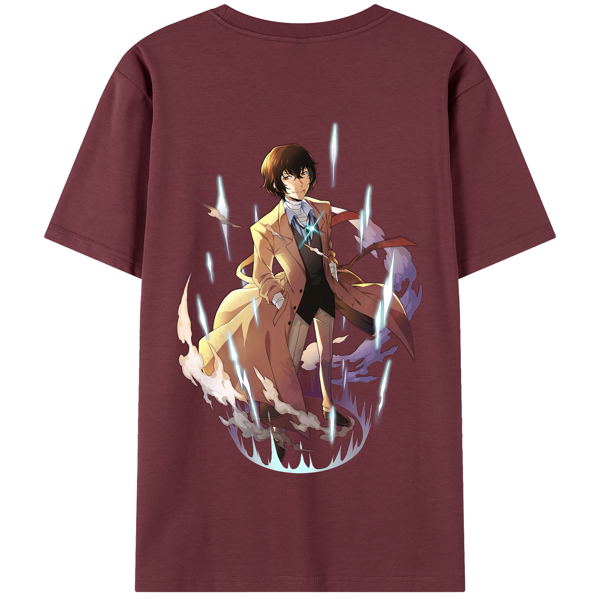 （画像用） 文豪ストレイドッグス Bungo Stray Dogs 綿100％半袖Tシャツ（背面プリント）